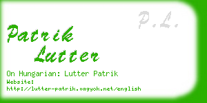 patrik lutter business card